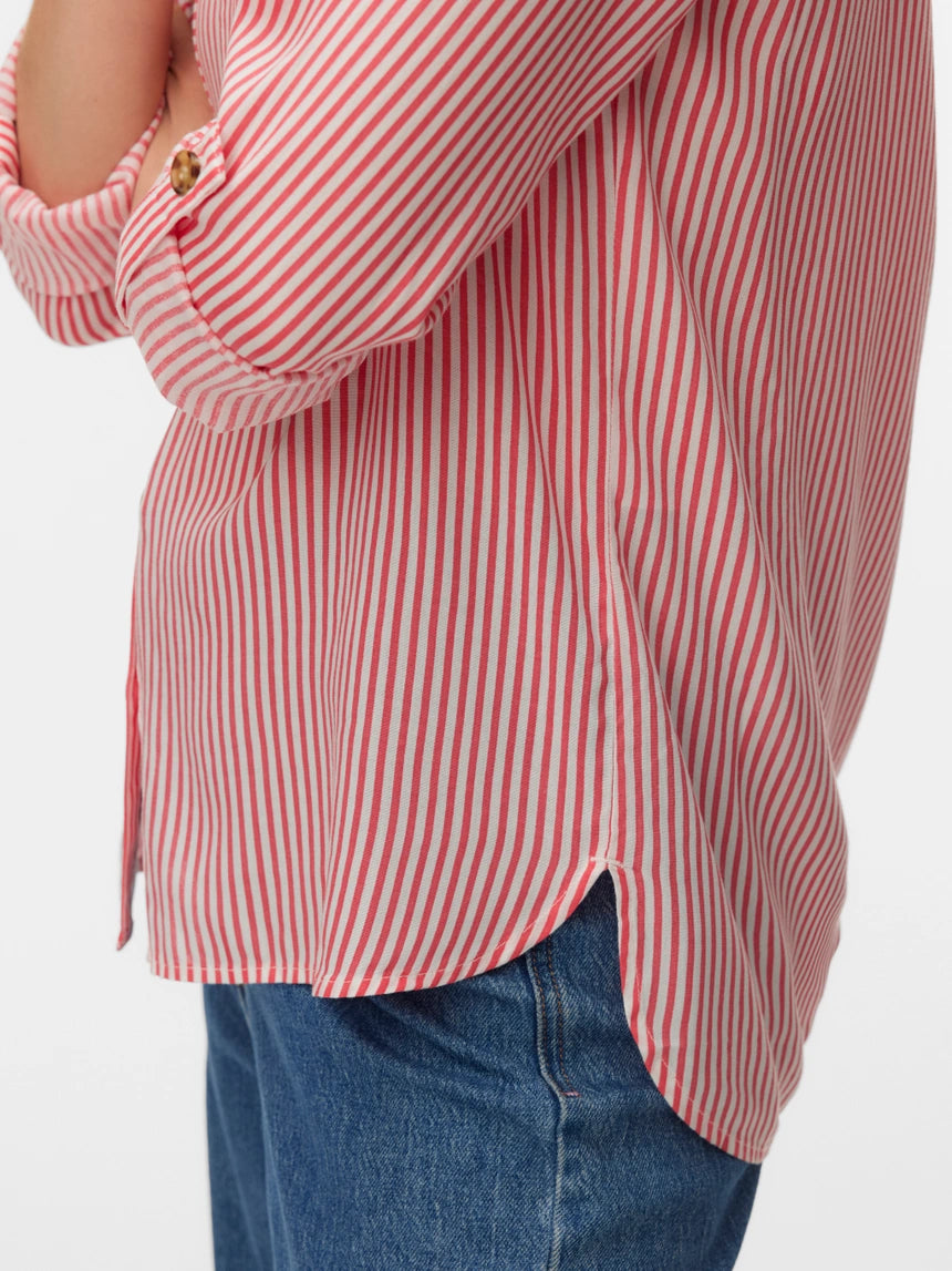 Vero Moda - BUMPY - Stripe button front shirt