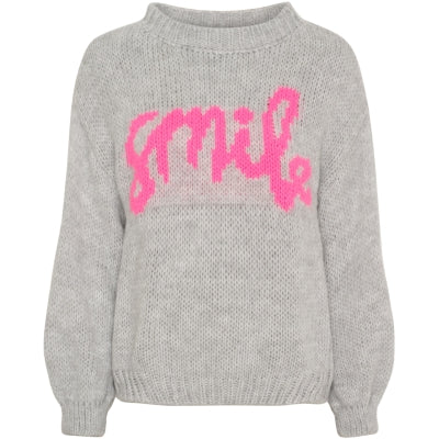 Marta - TULIP - ‘Smile’ slogan knitted jumper
