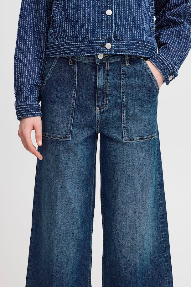 B.Young - KOMMA - Wide leg ankle length jeans