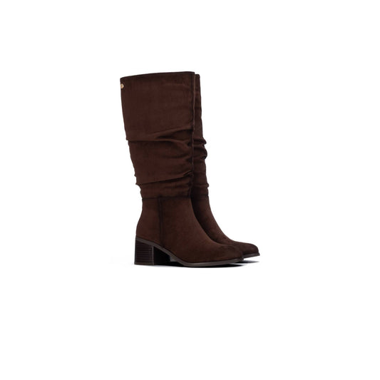 Xti -146530 - Ruched heeled knee boot