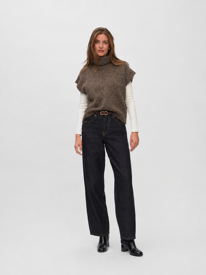 Vero Moda - INGRID - Roll neck sleeveless knit