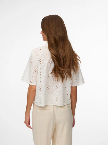 Vero Moda - ELIZA - Broderie anglaise shirt