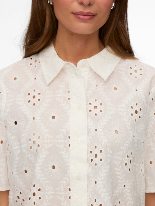 Vero Moda - ELIZA - Broderie anglaise shirt