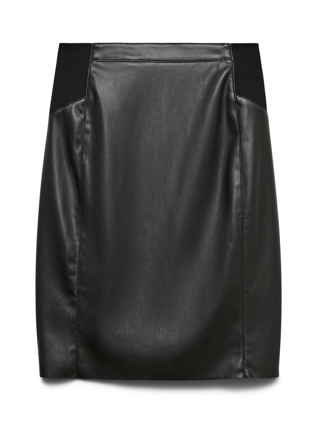 Vero Moda - BUTTERSIA - Faux leather midi skirt