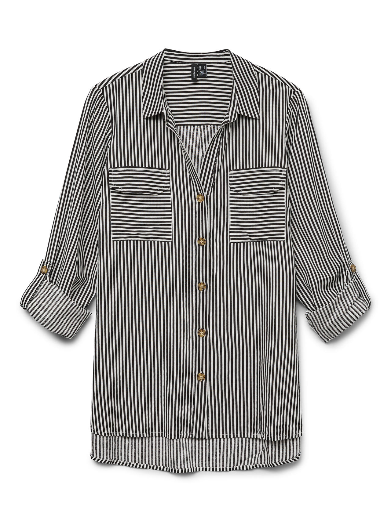 Vero Moda - BUMPY - Stripe front pocket shirt