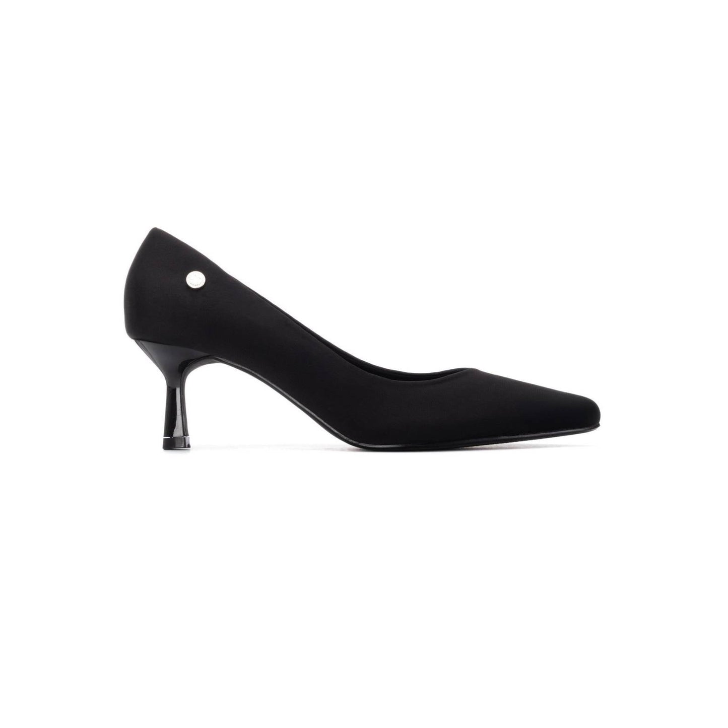 XTI Footwear - 144704 - Scuba fabric kitten heel court shoe
