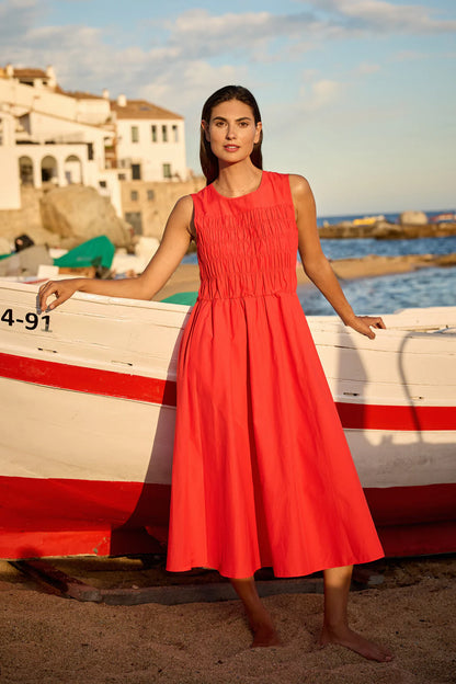 Soya Concept - NETTI 107 - Ruched top sleeveless dress