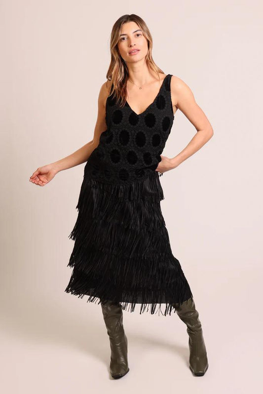 Traffic People - GLORIA - Tassle midi skirt
