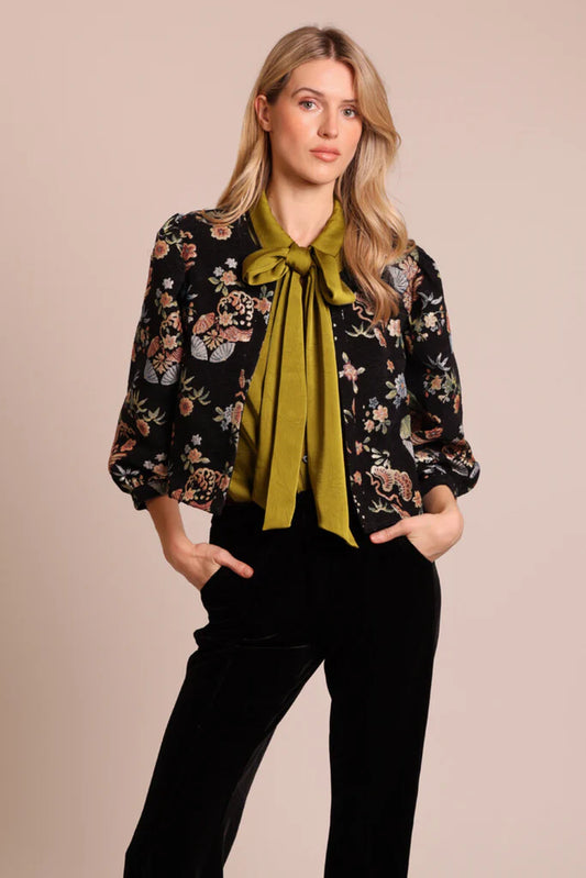 Traffic People - PADDLE - Embroidered puff sleeve jacket