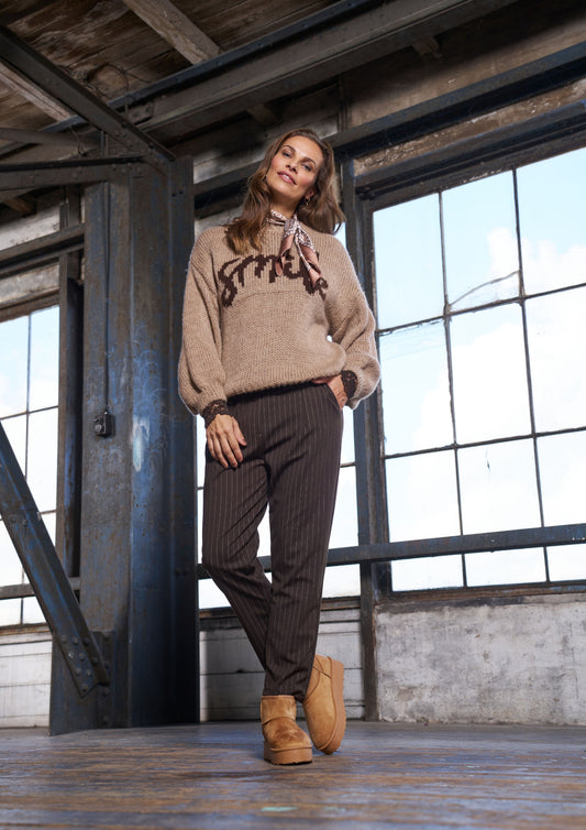 Marta - TULIP - Smile slogan knitted jumper