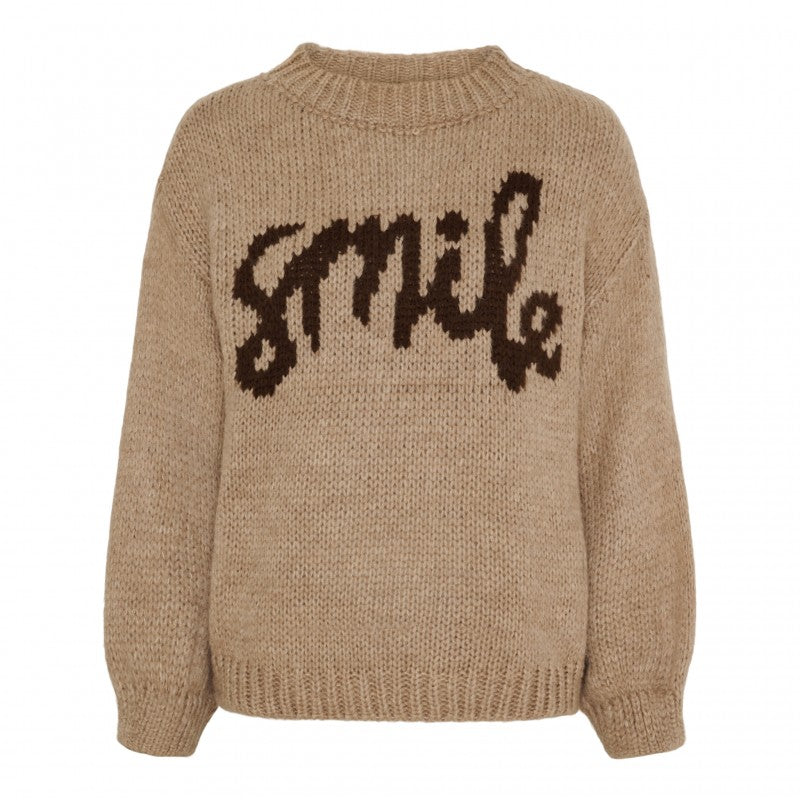 Marta - TULIP - Smile slogan knitted jumper