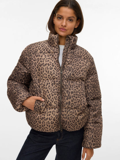 Vero Moda - PARDA - Leopard puffer coat
