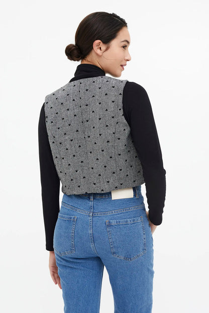 Compania Fantastica - 11128 - Tweed heart waistcoat