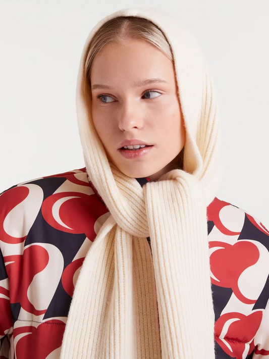 Compania Fantastica - 10978 - Knitted hooded scarf