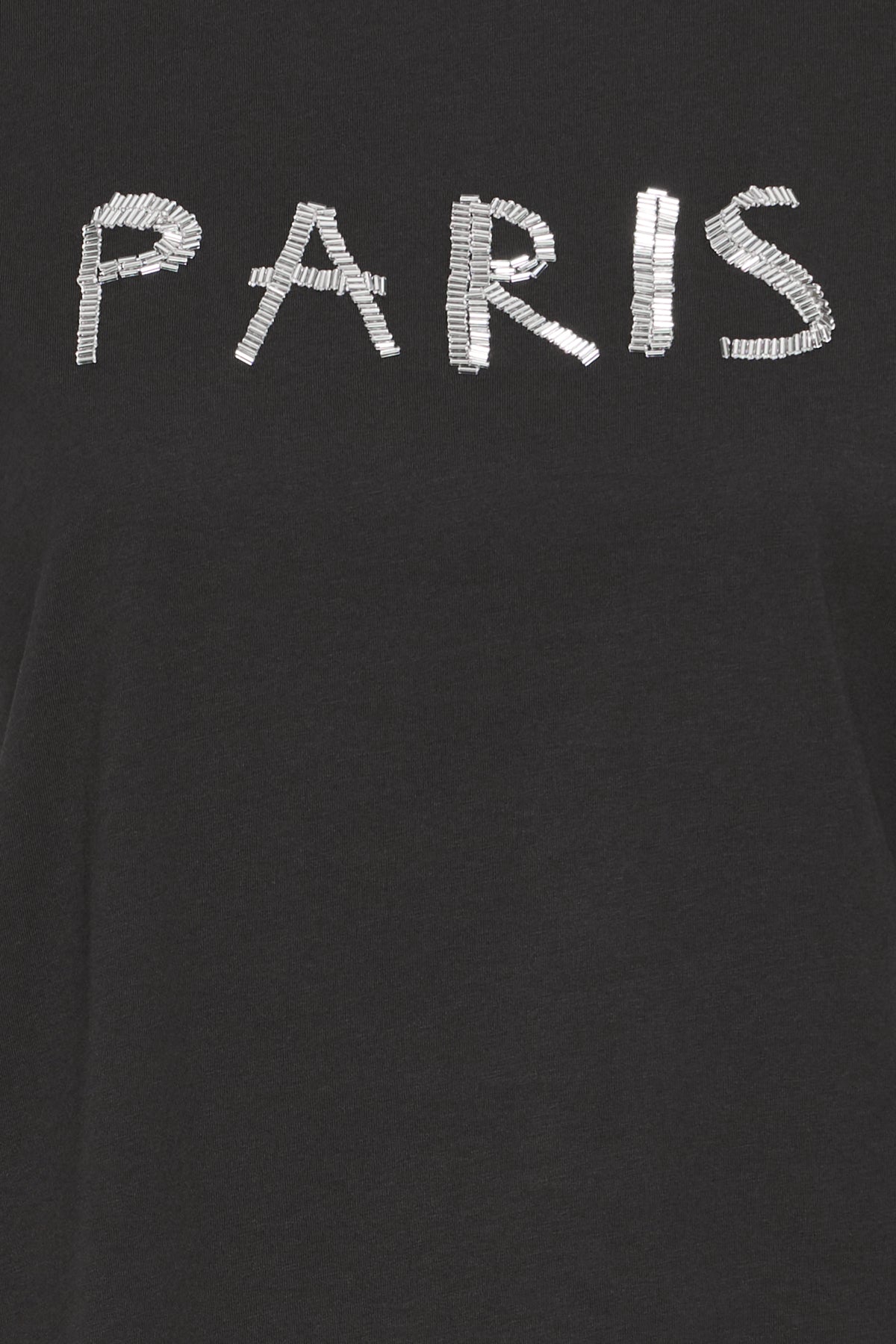 ICHI - CAMINO - Paris sequin slogan t.shirt
