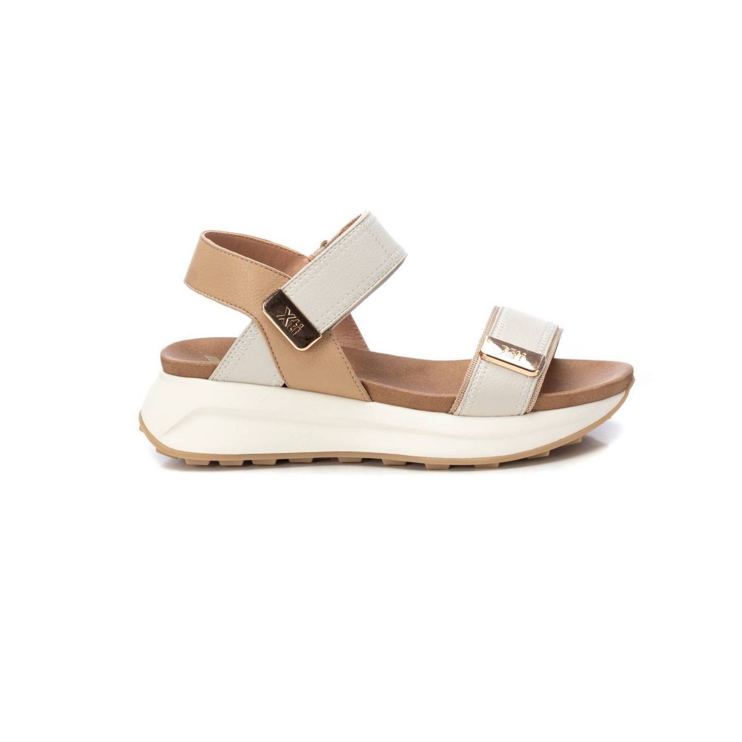 Xti - 143874 - Chunky dual strap low wedge sandal