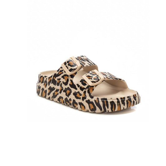 Xti - 142550 - Double strap leopard mule sandals