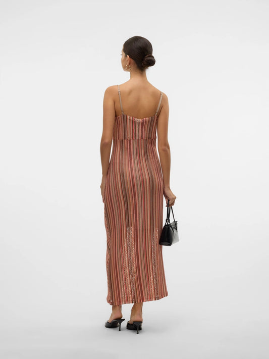 Vero Moda - DEMI - Stripe fitted midi dress
