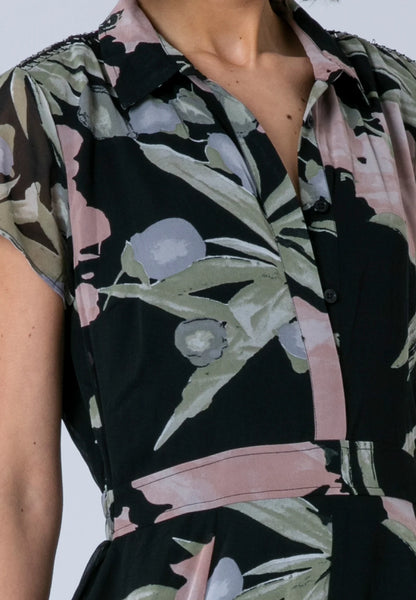 Religion - AVA - Floral shirt dress