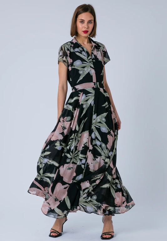 Religion - AVA - Floral shirt dress