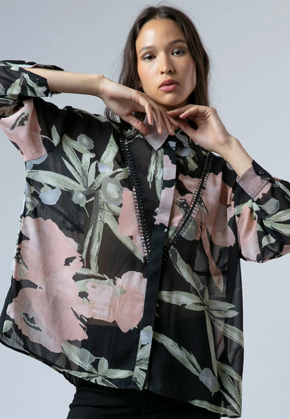 Religion - AVA - Floral oversized shirt