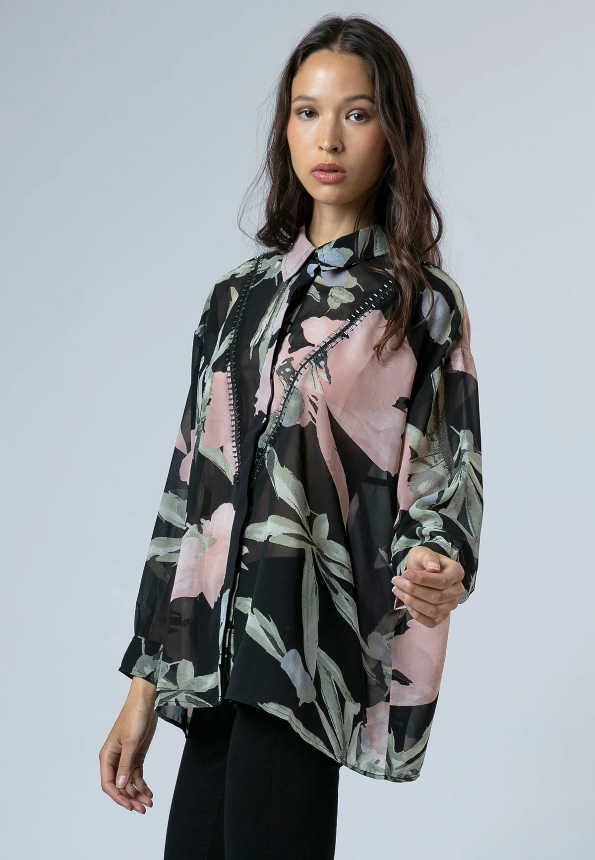 Religion - AVA - Floral oversized shirt
