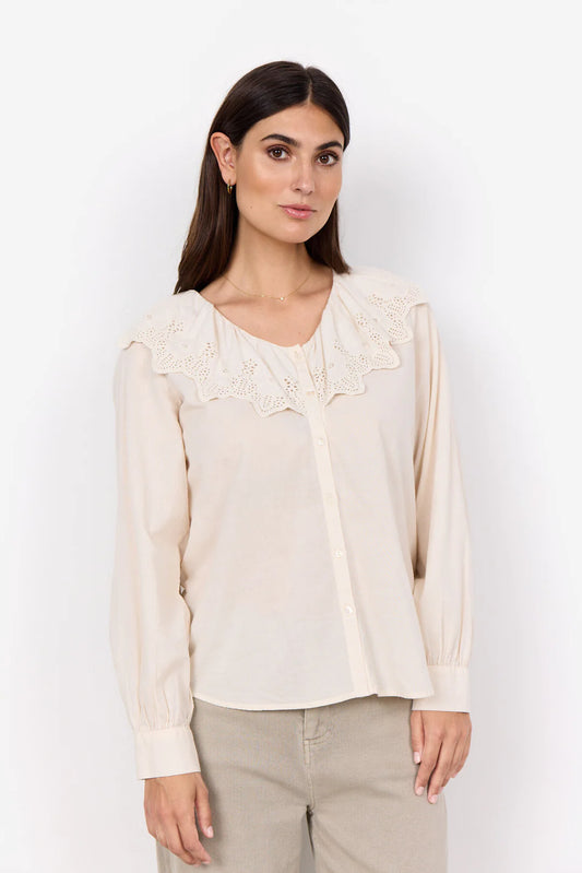 Soya Concept - CALISTE 15 - Lace collar blouse