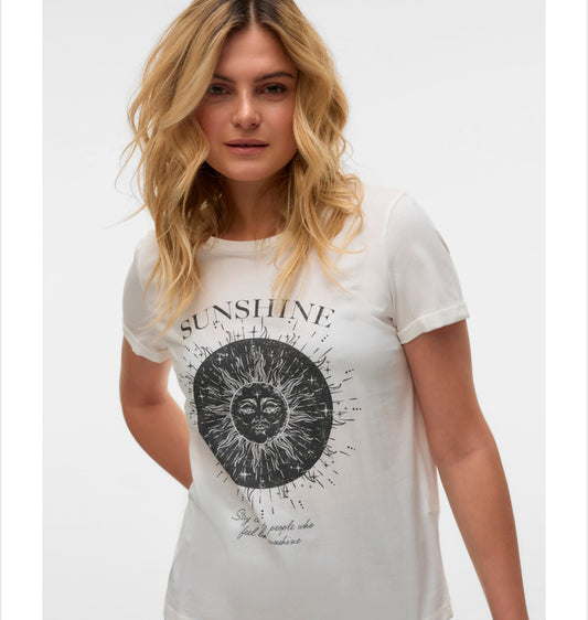 Vero Moda - BETH - Sunshine short sleeve t.shirt