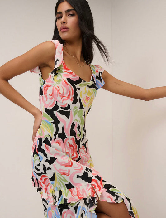 Nobody’s Child - JUNIPER - Black Floral Maxi Dress