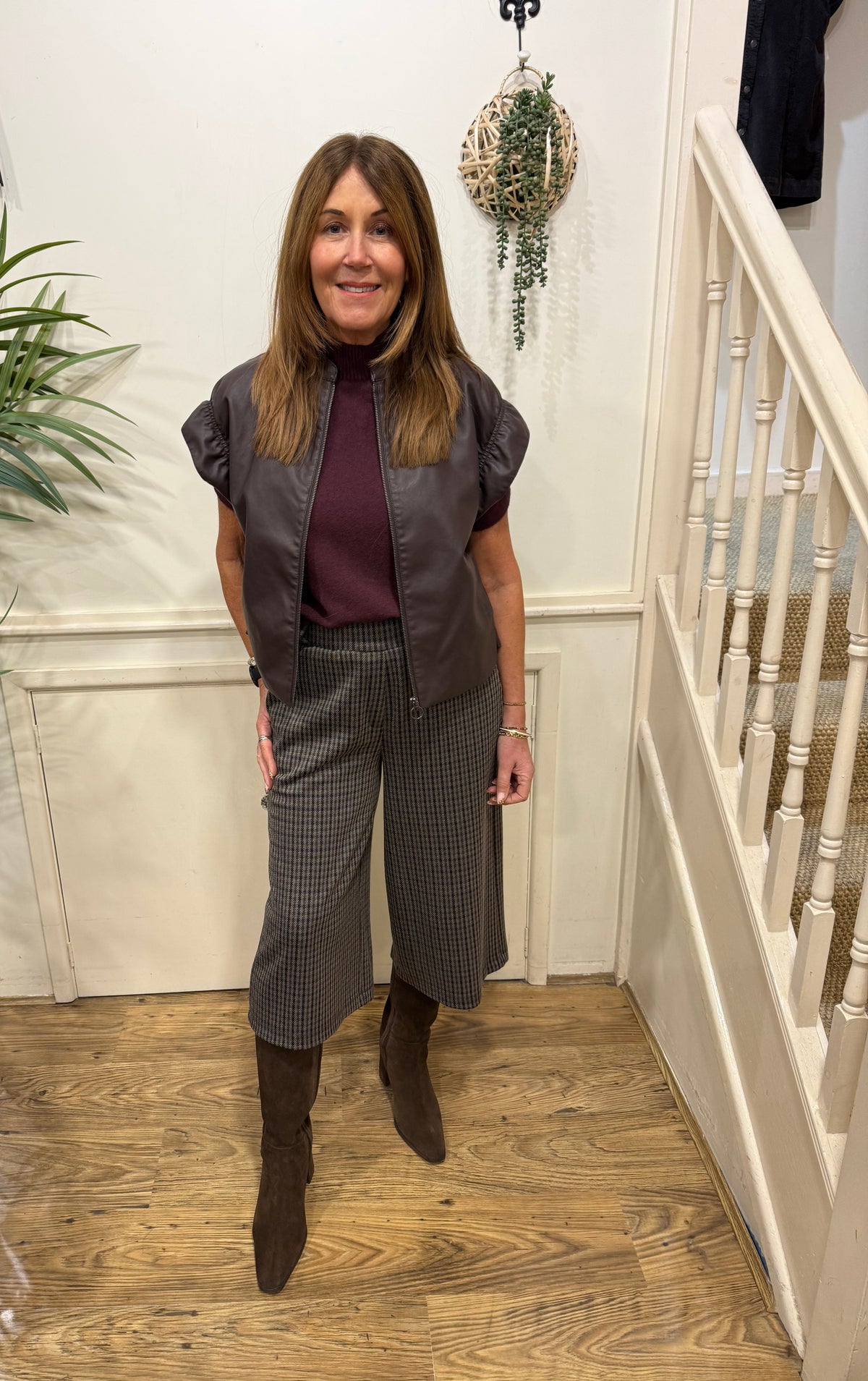 Soya Concept- HEKLA 2 - Houndstooth check culottes