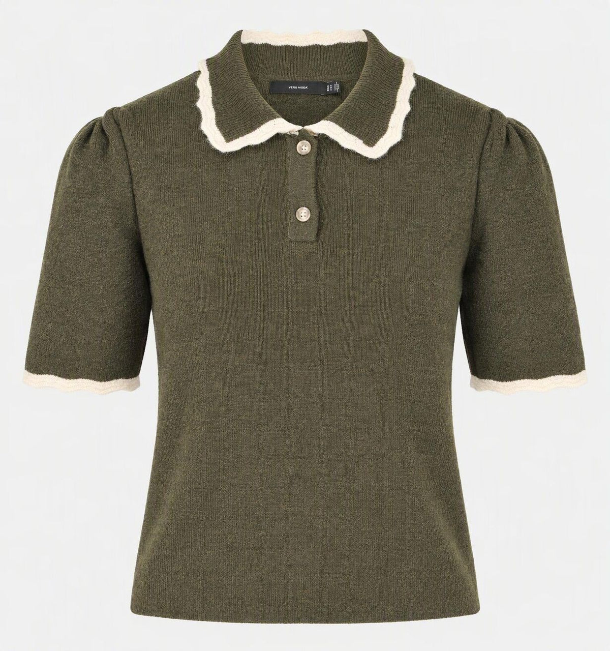 Vero Moda - ELLA - Short sleeve collared knit