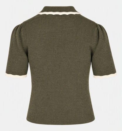 Vero Moda - ELLA - Short sleeve collared knit