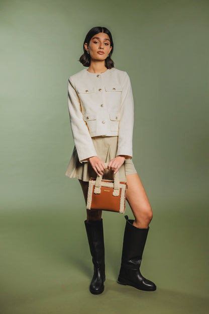 Every Other - 12075 - Square Shearling Grab Bag