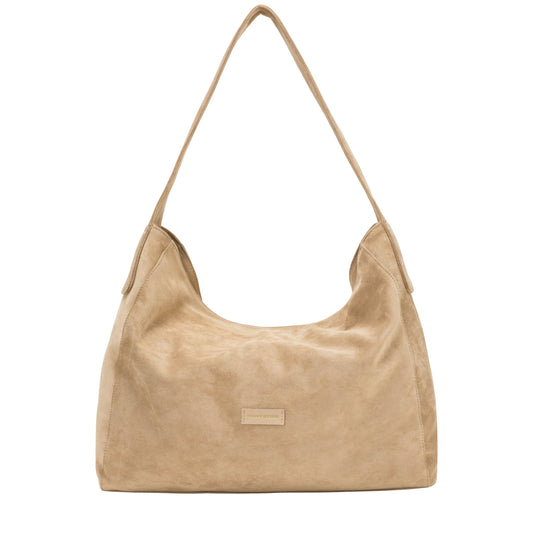 Every Other - 12093 - Faux Suede Single Strap Shoulder Bag
