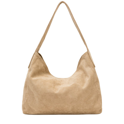 Every Other - 12093 - Faux Suede Single Strap Shoulder Bag