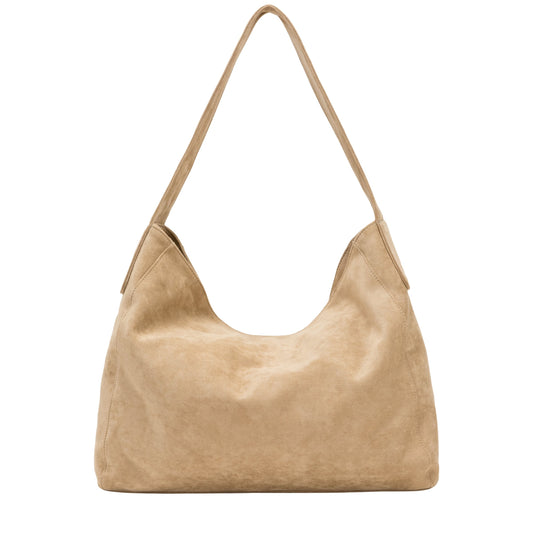 Every Other - 12093 - Faux Suede Single Strap Shoulder Bag