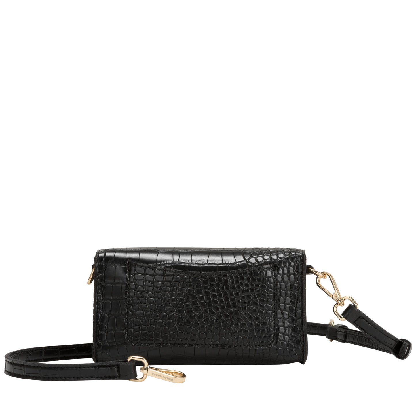 Every Other - 12079 - Croc Flap Over Shoulder/ Crossbody