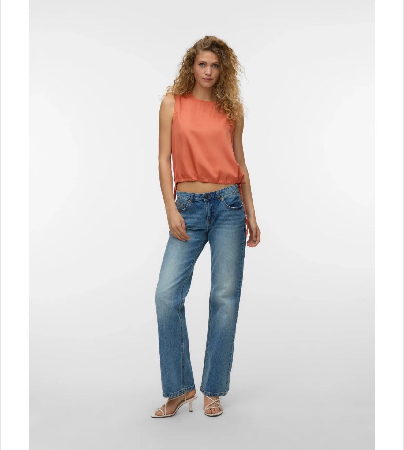 Vero Moda - MIRA - Satin drawstring bottom top