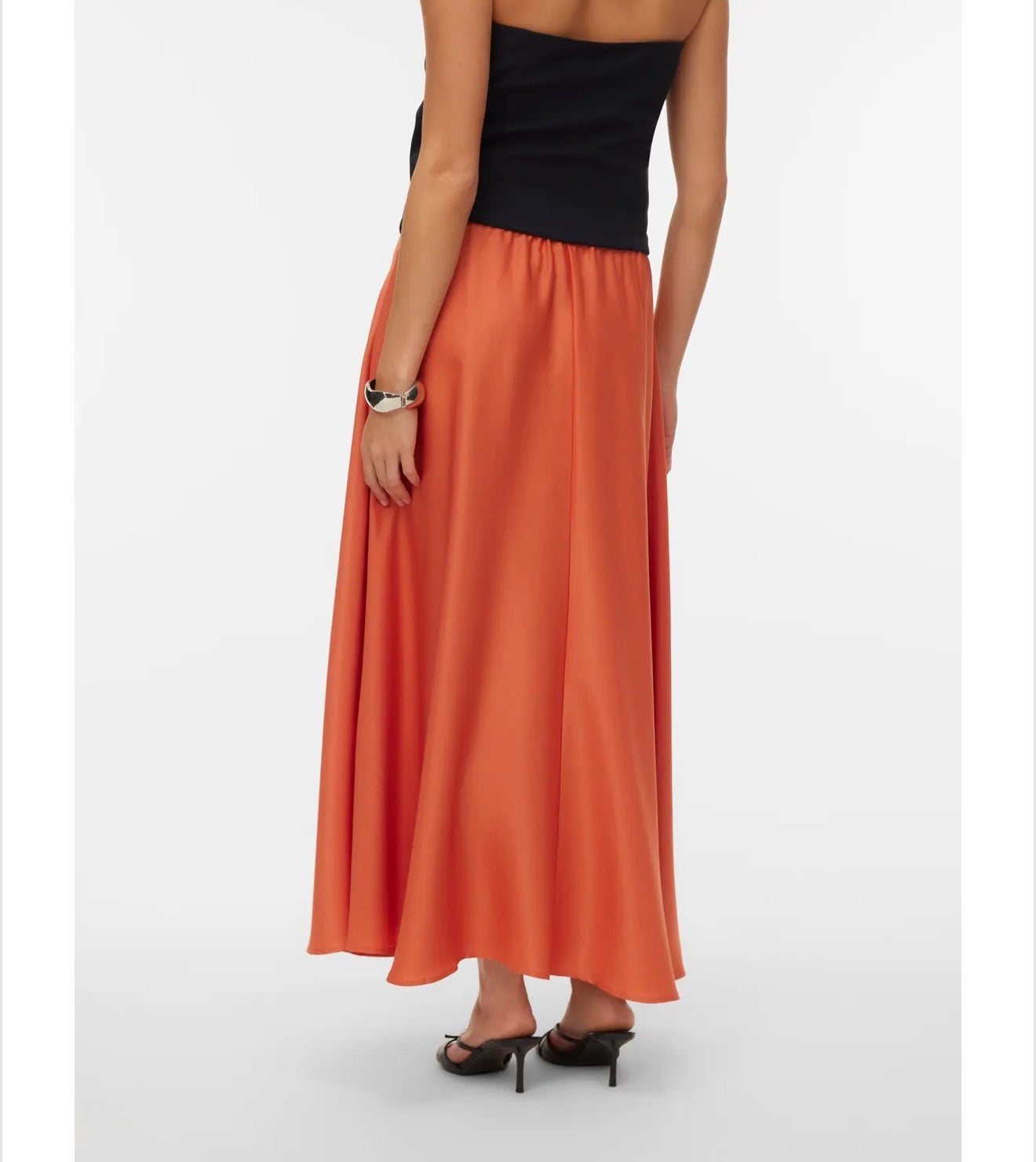 Vero Moda - MIRA - Satin feel ankle length skirt