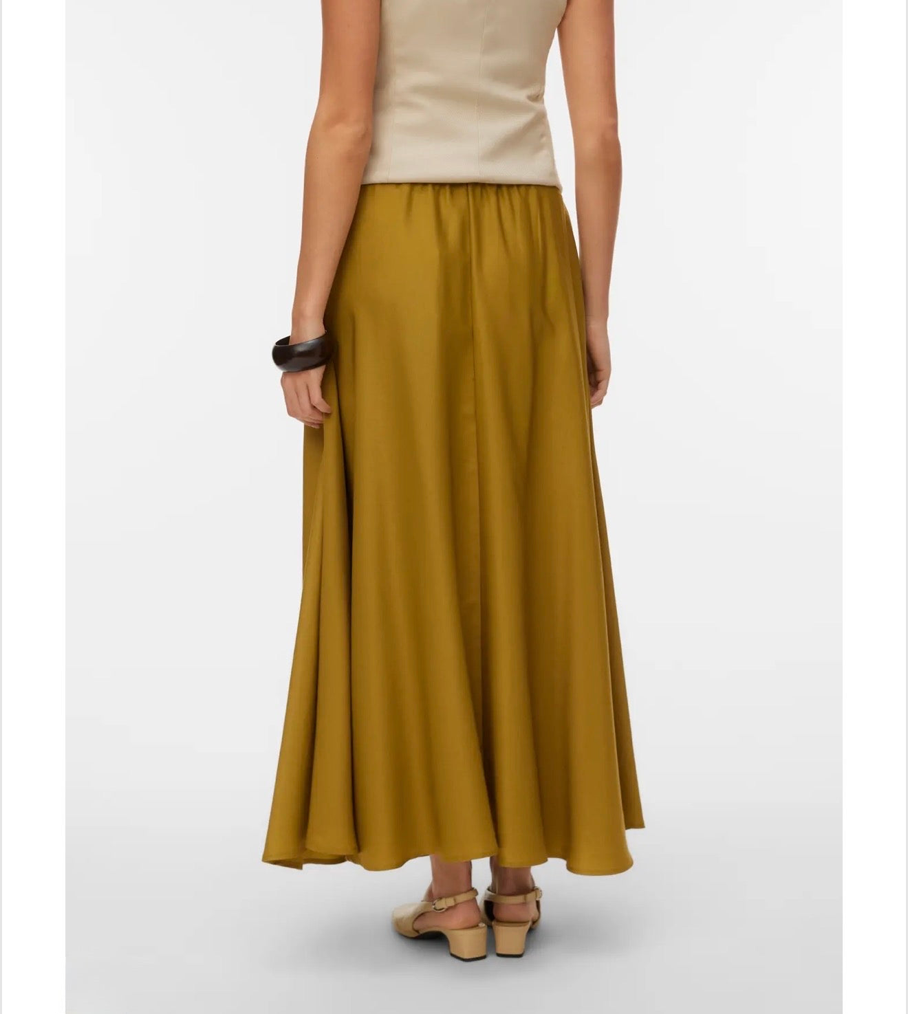 Vero Moda - MIRA - Satin feel ankle length skirt