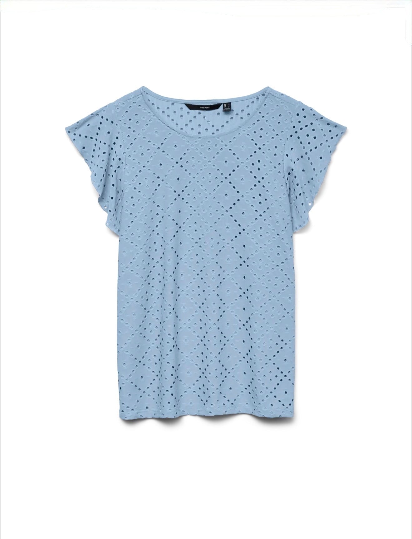 Vero Moda - TASSA - Jersey Broderie anglaise cap sleeve top