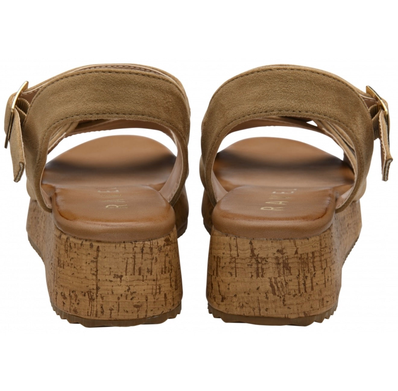 Ravel - EALS - Beige Eals Flatform Ankle Strap Sandals