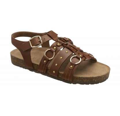 Ravel - BOLAM - Tan Burnish Leather Bolam Gladiator Sandals