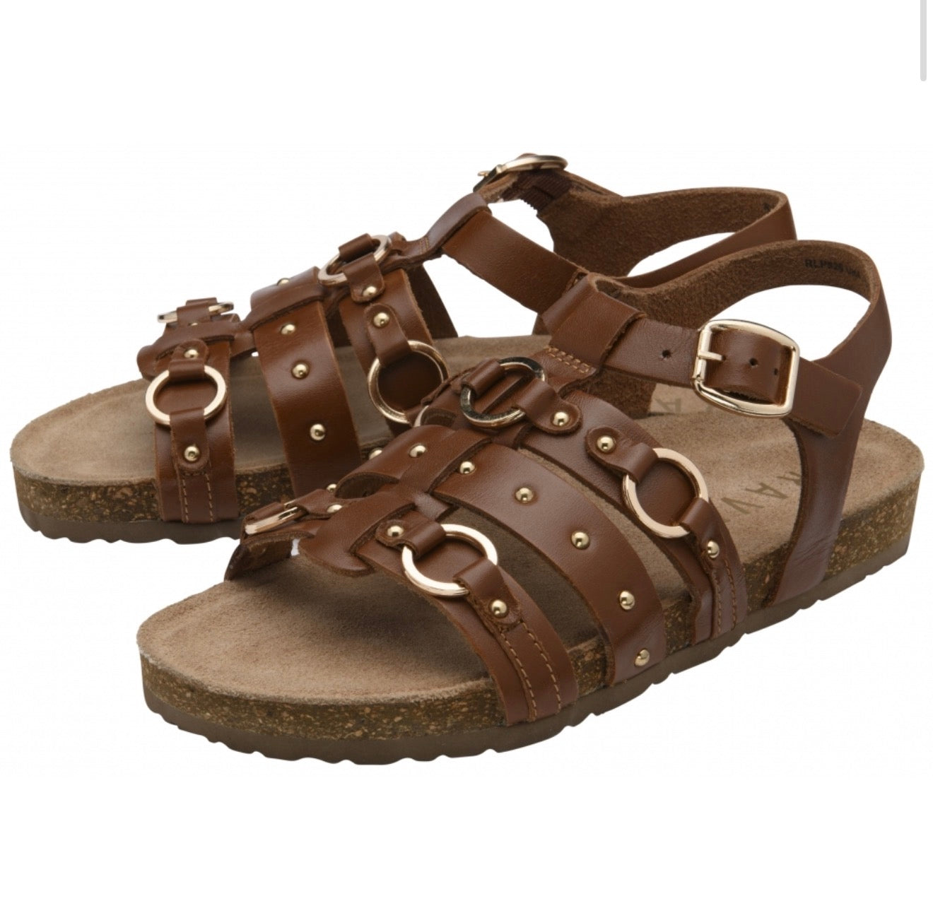 Ravel - BOLAM - Tan Burnish Leather Bolam Gladiator Sandals