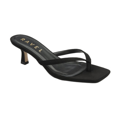 Ravel - CRASTER - Microfibre Craster Toe-Post Mule Sandals