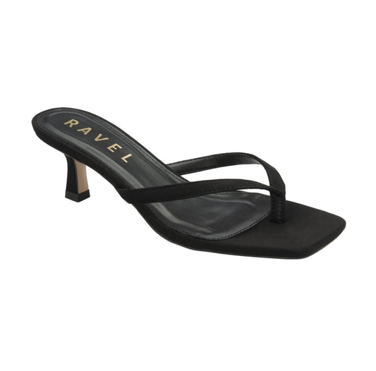 Ravel - CRASTER - Microfibre Craster Toe-Post Mule Sandals