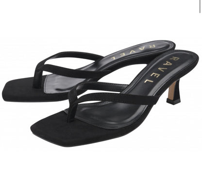 Ravel - CRASTER - Microfibre Craster Toe-Post Mule Sandals