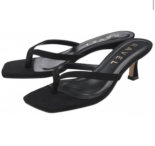Ravel - CRASTER - Microfibre Craster Toe-Post Mule Sandals