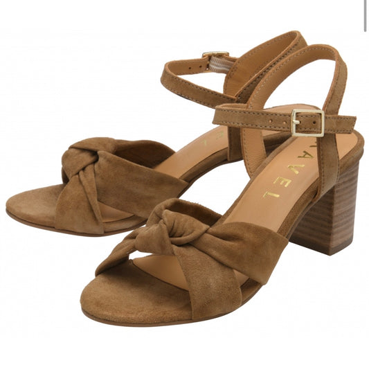 Ravel - BALNE - Tan Suede Balne Block Heeled Sandals
