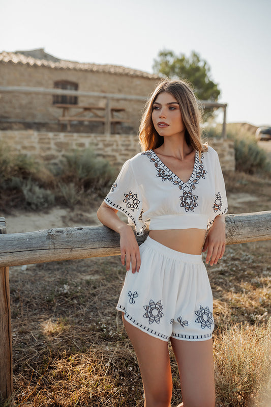 Piti Cuiti - L139 - Saba embroidered co-ord